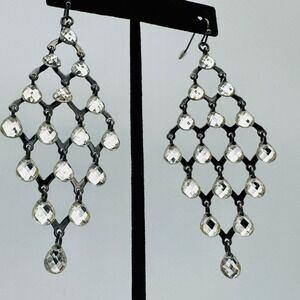 Chandelier Earrings Dangle Crystal Rhinestone Geometric‎ Statement Sparkle